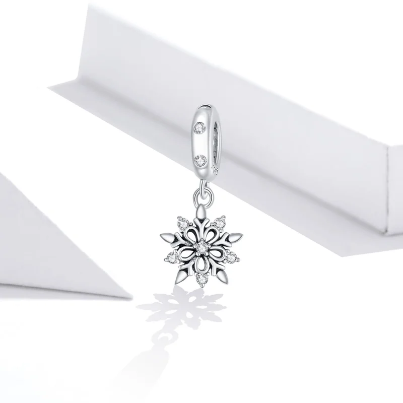 (afbeelding voor) Pandora Style Crystal Snowflake Dangle Hangende Bedel - SCC1649 - Bekijken 2