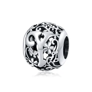 Pandora Style Opengewerkte Bloem Letter Y Bedel - SCC1444-Y (afbeelding voor) Pandora Style Opengewerkte Bloem Letter Y Bedel - SCC1444-Y