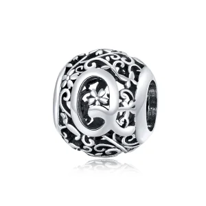 Pandora Style Opengewerkte bloemenletter Q Bedel - SCC1444-Q (afbeelding voor) Pandora Style Opengewerkte bloemenletter Q Bedel - SCC1444-Q