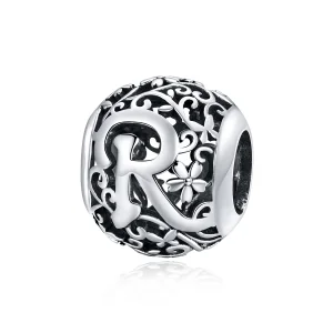 Pandora Style Opengewerkte bloemenletter R Bedel - SCC1444-R (afbeelding voor) Pandora Style Opengewerkte bloemenletter R Bedel - SCC1444-R