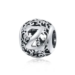 Pandora Style Opengewerkte bloemenletter Z Bedel - SCC1444-Z (afbeelding voor) Pandora Style Opengewerkte bloemenletter Z Bedel - SCC1444-Z