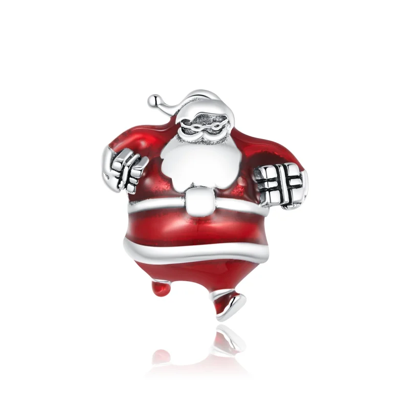 Pandora Style Santa Claus Charm Bedel - SCC1664 (afbeelding voor) Pandora Style Santa Claus Charm Bedel - SCC1664