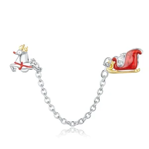 (afbeelding voor) Pandora Style Santa's Sleigh Safety Chain Veiligheidsketting - SCC1667