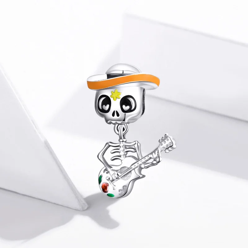 (afbeelding voor) PANDORA Gitaar Skull Man Bedel - BSC327 - Bekijken 2