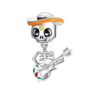 (afbeelding voor) PANDORA Gitaar Skull Man Bedel - BSC327