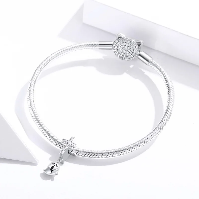 (afbeelding voor) PANDORA Halloween Spook Bedel - BSC328 - Bekijken 3