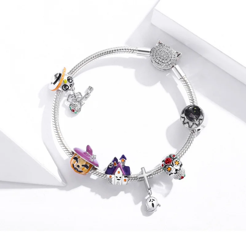 (afbeelding voor) PANDORA Halloween spookhuis Bedel - BSC324 - Bekijken 5