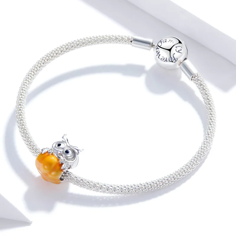 (afbeelding voor) PANDORA Pompoen Uil Bedel - BSC342 - Bekijken 3