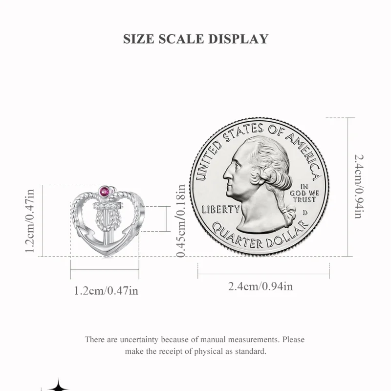 (afbeelding voor) Pandora Stijl Ankerbedel - BSC773 - Bekijken 5