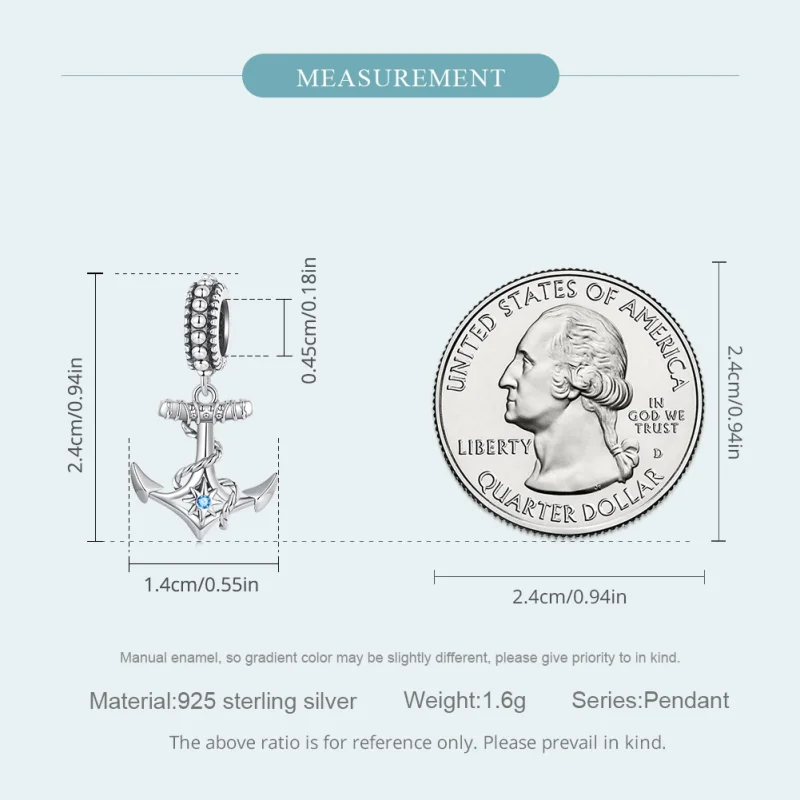 (afbeelding voor) Pandora Stijl Bedel Anker - SCC2401 - Bekijken 5