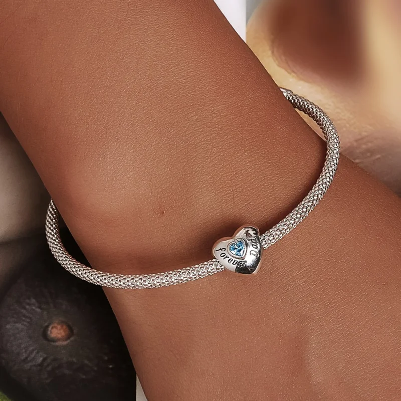 (afbeelding voor) Pandora-stijl bedel ter nagedachtenis aan vader - BSC562-BU - Bekijken 5