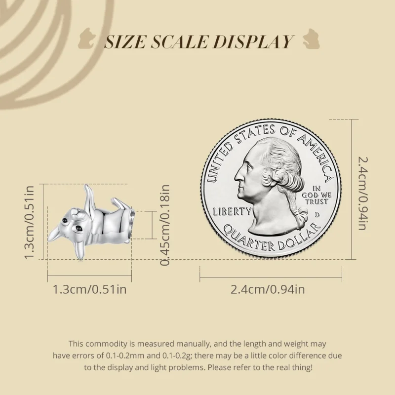 (afbeelding voor) Pandora Stijl Bulldog Bedel - BSC796 - Bekijken 5