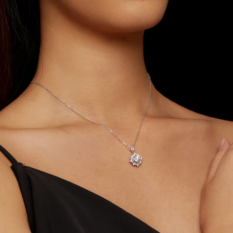 (afbeelding voor) Pandora Stijl Diamanten Ketting - MSN017 - Bekijken 5