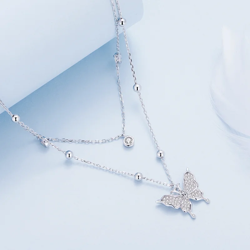 (afbeelding voor) Pandora Stijl Dubbele Ketting - BSN308 - Bekijken 2
