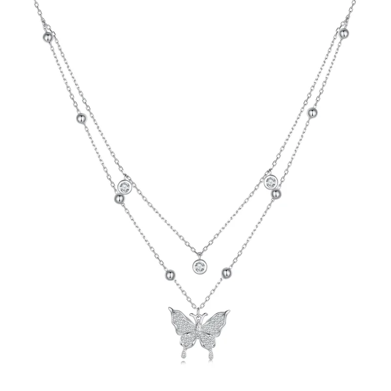 (afbeelding voor) Pandora Stijl Dubbele Ketting - BSN308 - Bekijken 3
