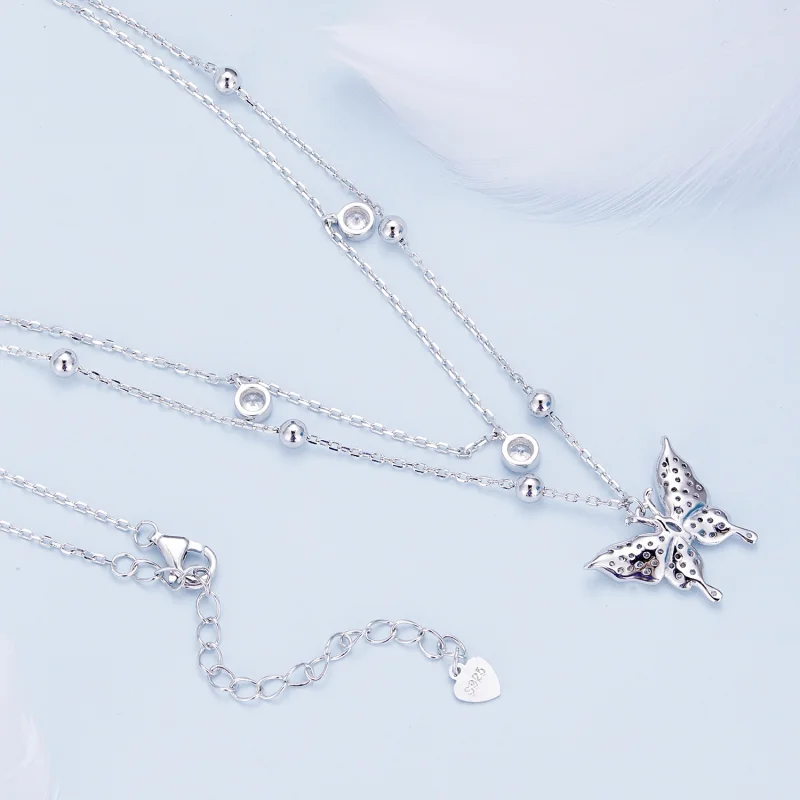 (afbeelding voor) Pandora Stijl Dubbele Ketting - BSN308 - Bekijken 4