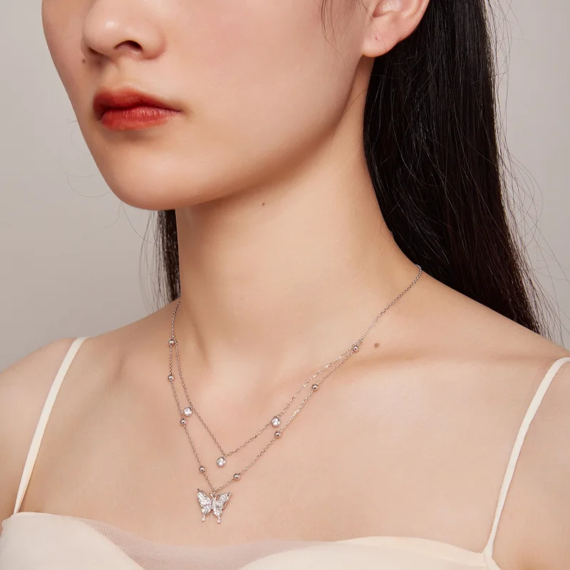 (afbeelding voor) Pandora Stijl Dubbele Ketting - BSN308 - Bekijken 7