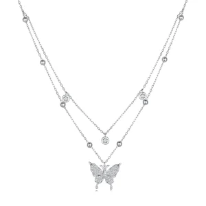 Pandora Stijl Dubbele Ketting - BSN308 (afbeelding voor) Pandora Stijl Dubbele Ketting - BSN308