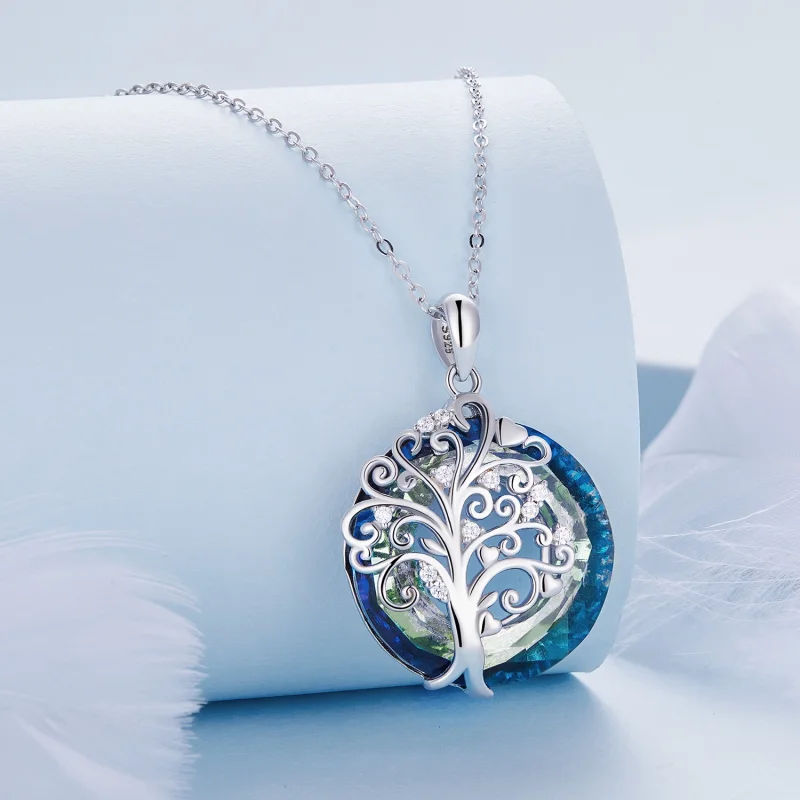 (afbeelding voor) Pandora Stijl Familie Cirkel Ketting - BSN315 - Bekijken 2