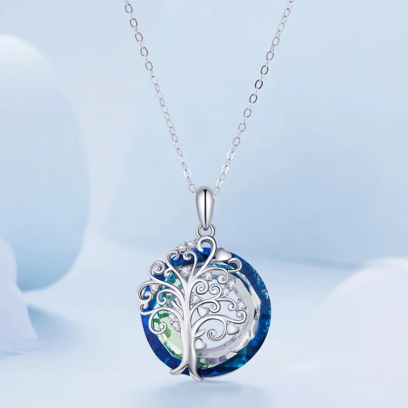 (afbeelding voor) Pandora Stijl Familie Cirkel Ketting - BSN315 - Bekijken 3