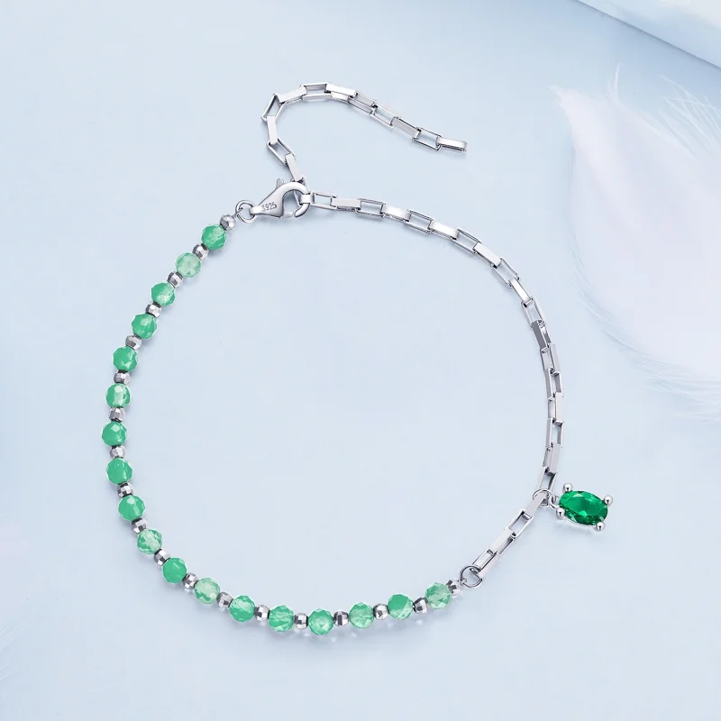 (afbeelding voor) Pandora-stijl Groene Armband - BSB128 - Bekijken 2