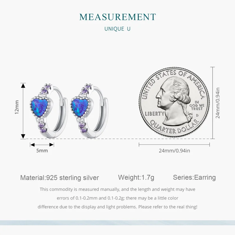 (afbeelding voor) Pandora-stijl Hartvormige Oorringen - BSE865 - Bekijken 8