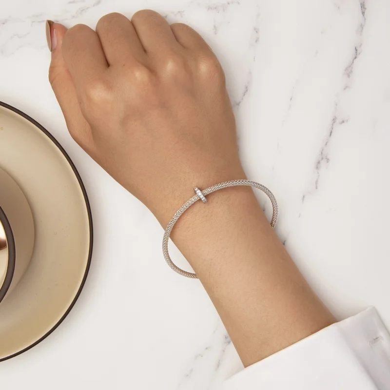 (afbeelding voor) Pandora Stijl Helder Fonkelende Tussenkraal - BSC886 - Bekijken 7