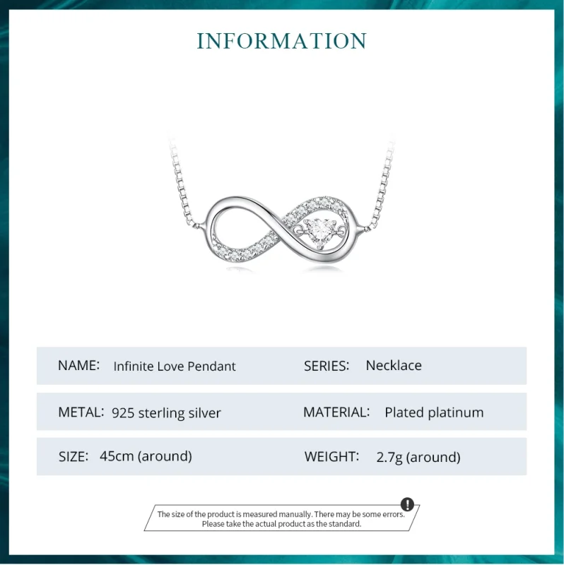 (afbeelding voor) Pandora Stijl Infinity Ketting - BSN276 - Bekijken 7