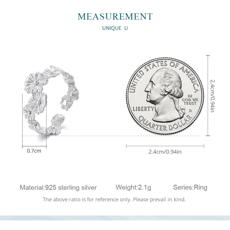 (afbeelding voor) Pandora-stijl Klassieke Daisy Bloem Band Ring - BSR382 - Bekijken 7