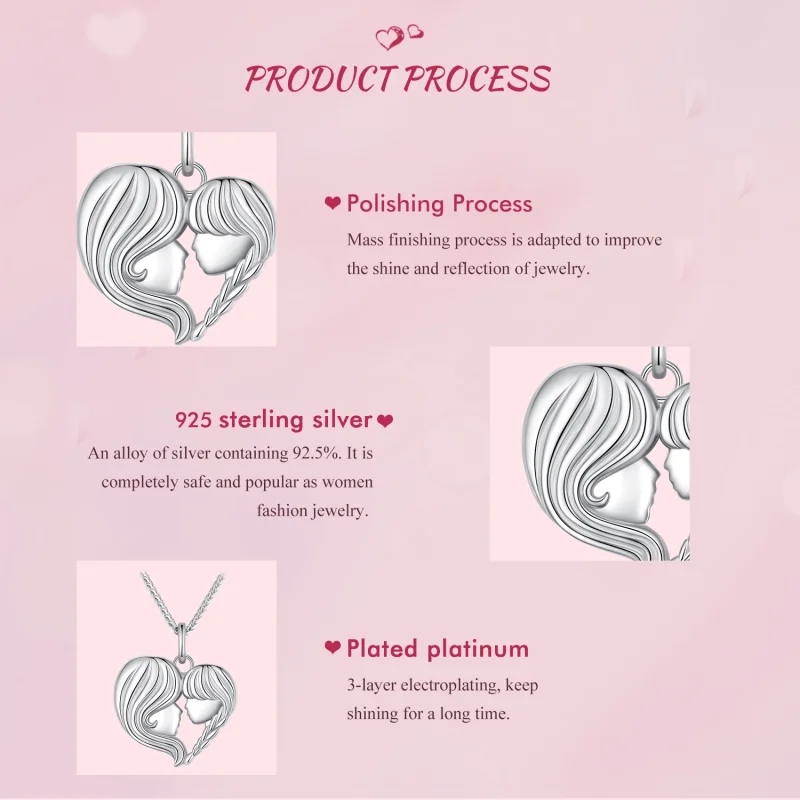 (afbeelding voor) Pandora Stijl Moeder Dochter Ketting - BSN324 - Bekijken 6