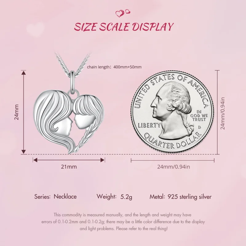 (afbeelding voor) Pandora Stijl Moeder Dochter Ketting - BSN324 - Bekijken 8