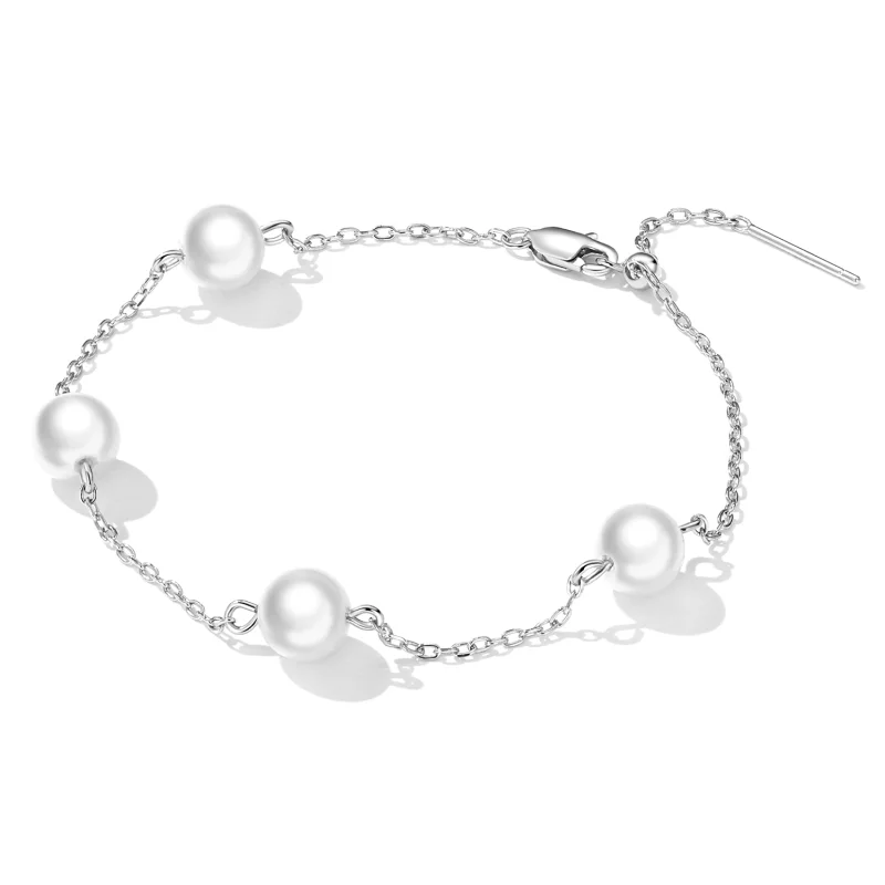 (afbeelding voor) Pandora Stijl Parel Armband - BSB090 - Bekijken 3