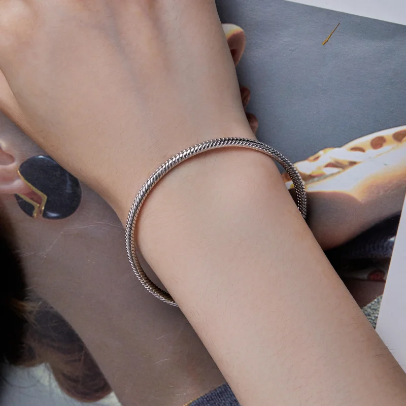 (afbeelding voor) Pandora Stijl Slangenketting Armband - SCB252 - Bekijken 7