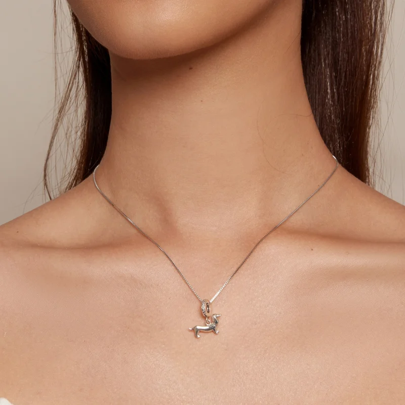 (afbeelding voor) Pandora Stijl Teckel Bedel - SCC2561 - Bekijken 5