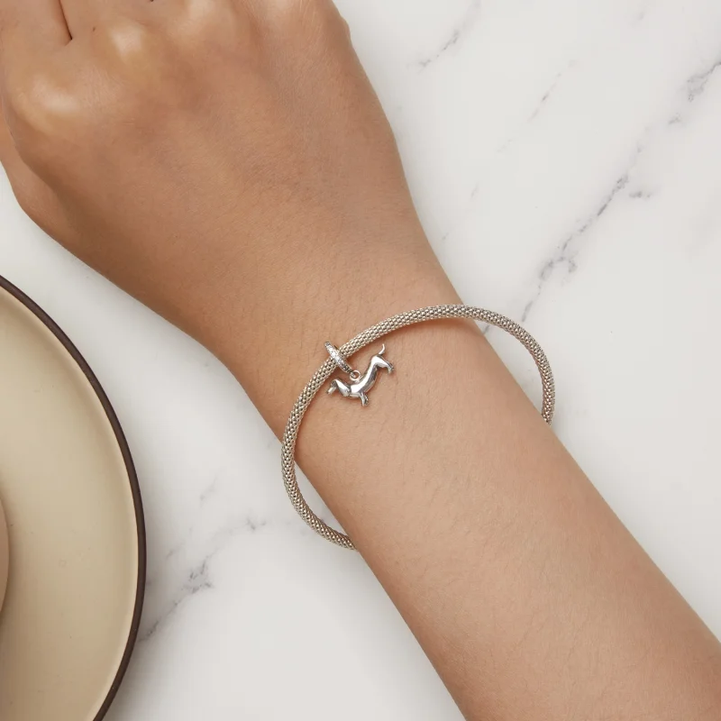 (afbeelding voor) Pandora Stijl Teckel Bedel - SCC2561 - Bekijken 6