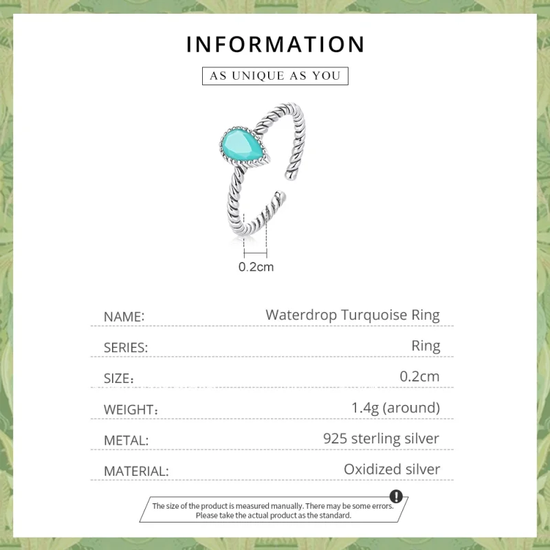 (afbeelding voor) Pandora stijl Traanvormige Ring - BSR247 - Bekijken 4