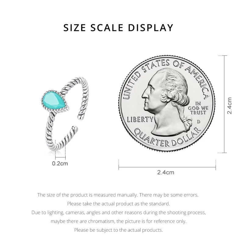 (afbeelding voor) Pandora stijl Traanvormige Ring - BSR247 - Bekijken 5