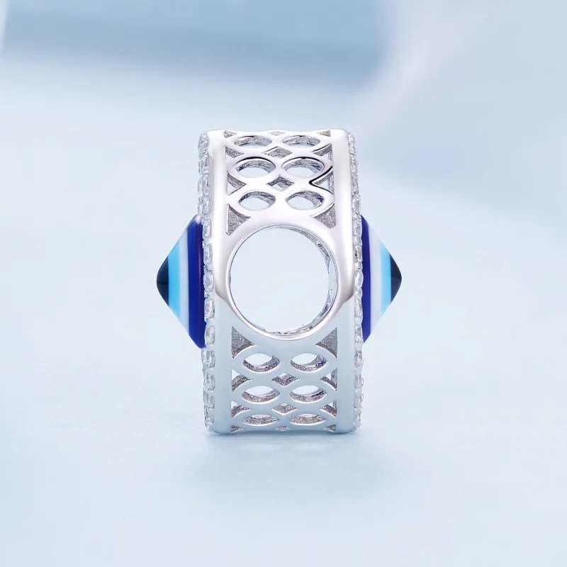 (afbeelding voor) Pandora Stijl Turkse Oog Bedel - BSC729 - Bekijken 3