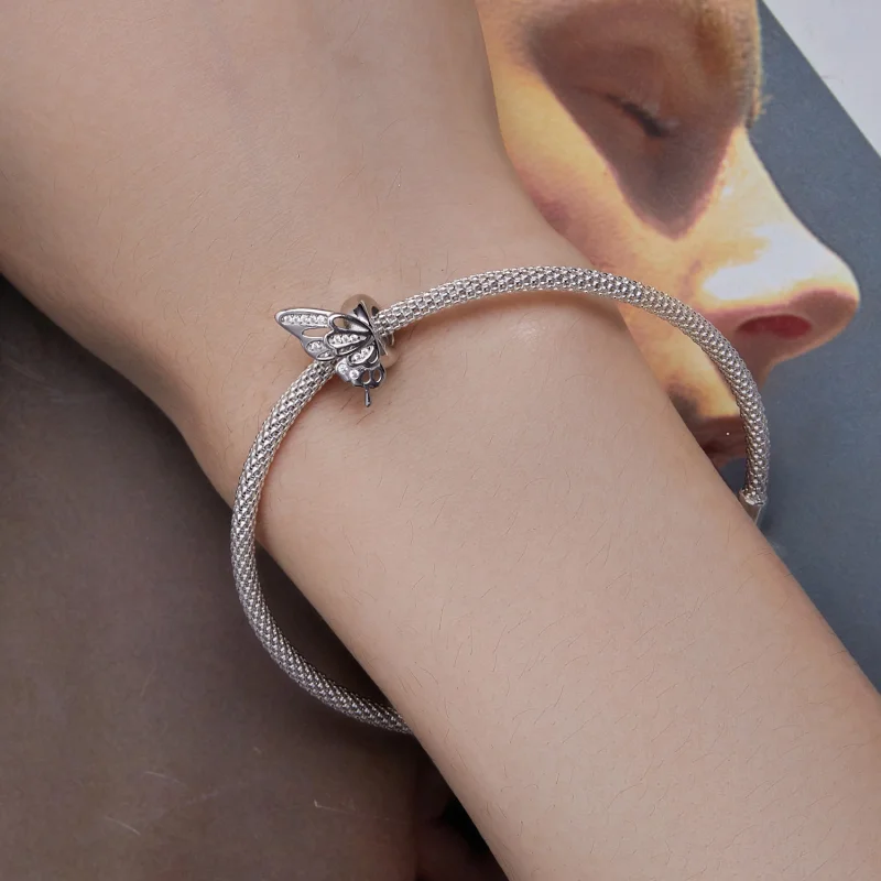 (afbeelding voor) Pandora-stijl vlinder spacer bedel - BSC823 - Bekijken 7