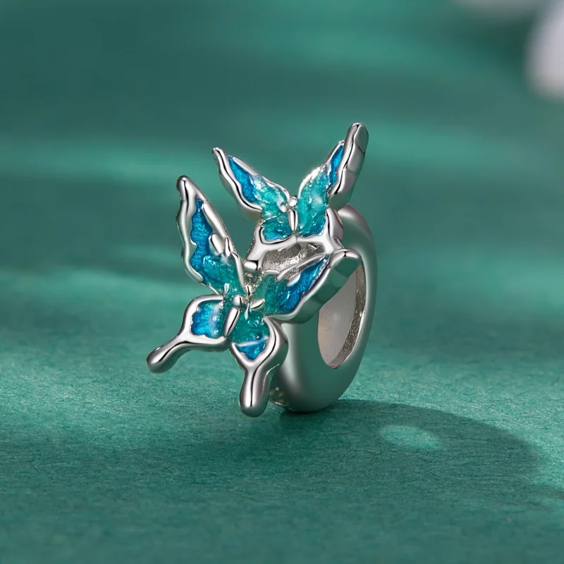 (afbeelding voor) Pandora-stijl vlinder tussenzetsel bedel - BSC789 - Bekijken 2