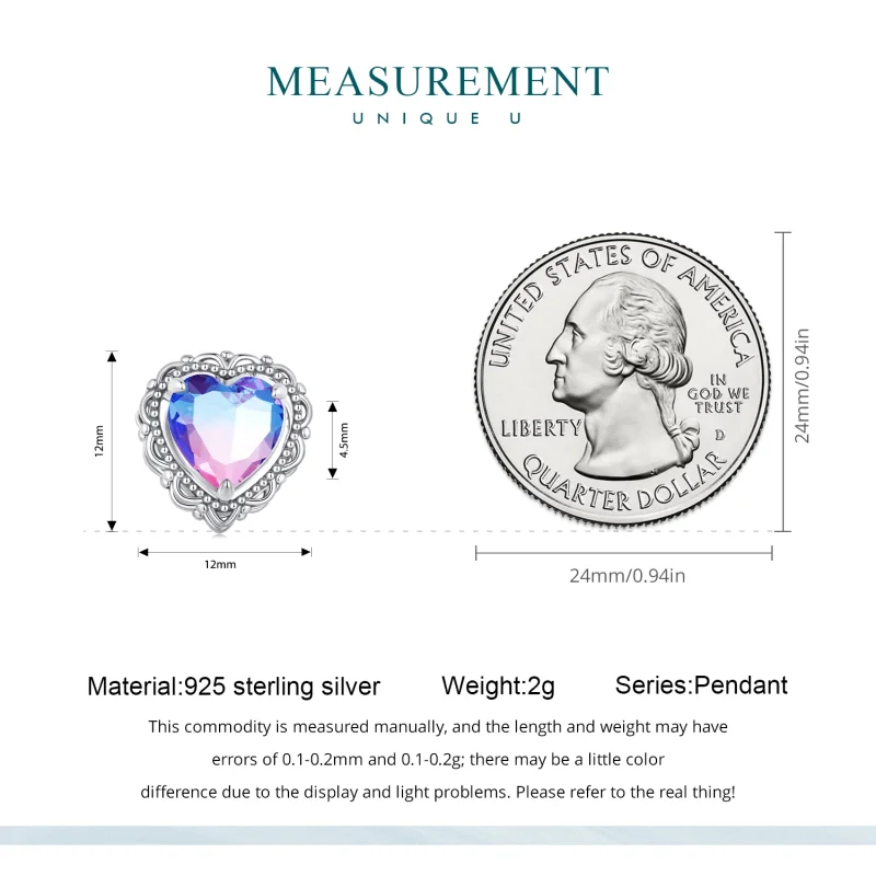 (afbeelding voor) Pandora Stijl Voor altijd mijn liefde Verloopkleur Hart Bedel - BSC830 - Bekijken 5