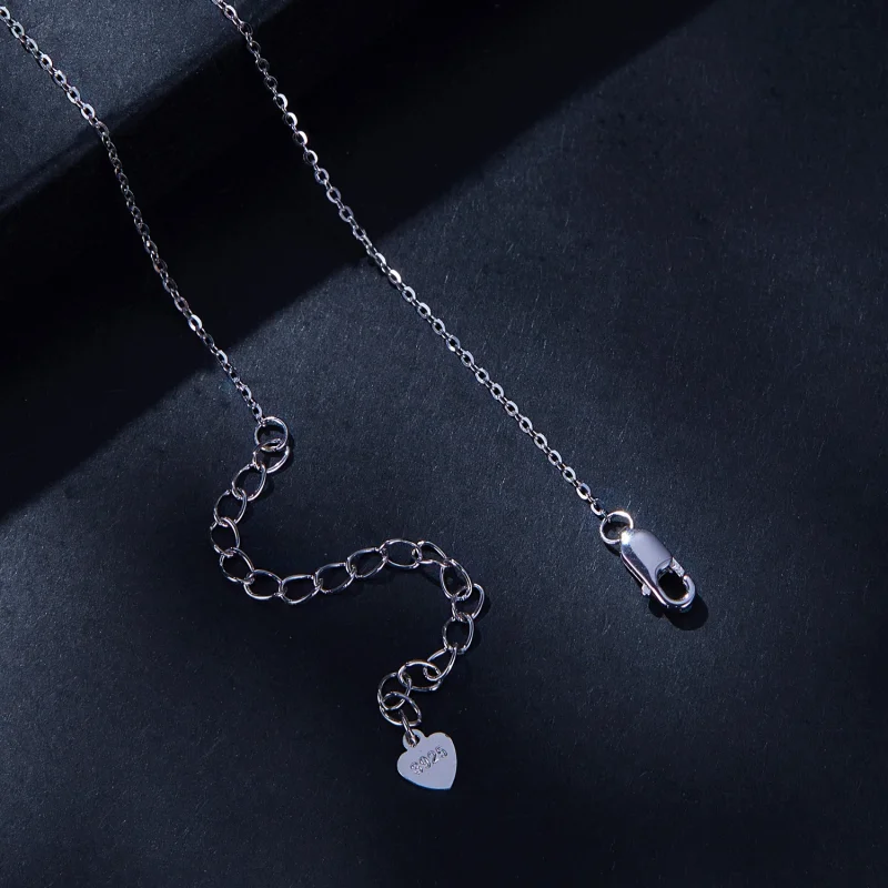 (afbeelding voor) Pandora-stijl 1Ct Moissanite Ketting (Eén Certificaat) - MSN021 - Bekijken 4