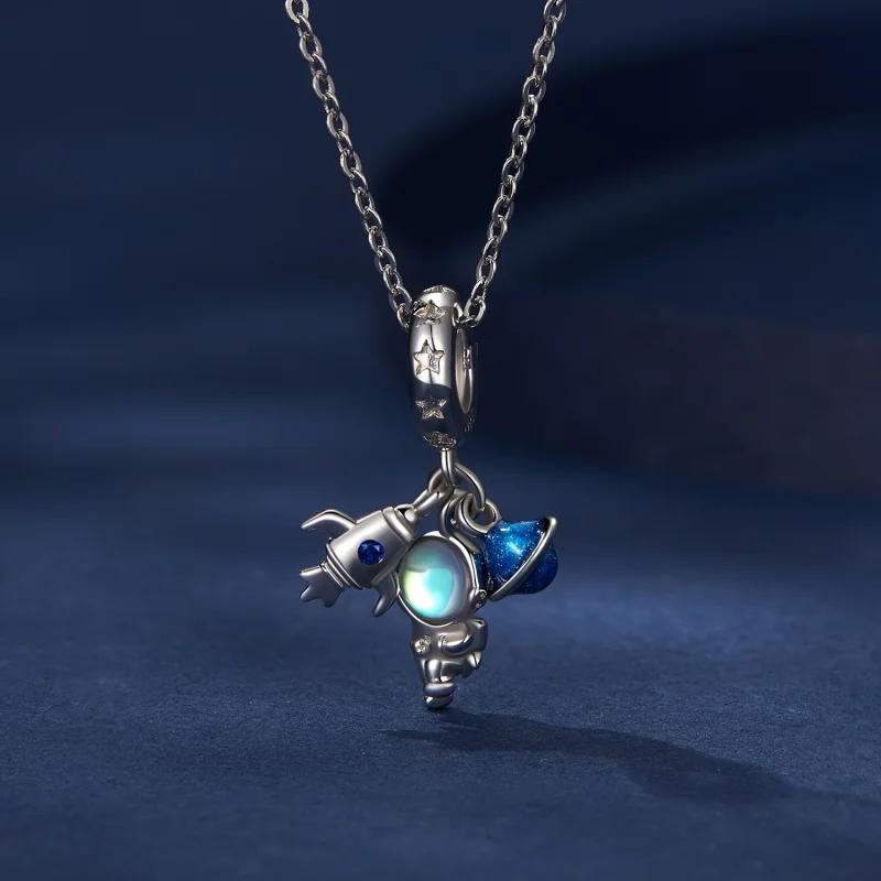 (afbeelding voor) Pandora Stijl Astronaut Bedel - BSC791 - Bekijken 3