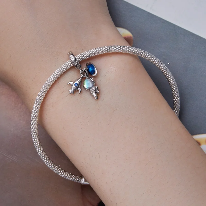 (afbeelding voor) Pandora Stijl Astronaut Bedel - BSC791 - Bekijken 5