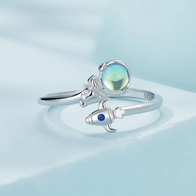 (afbeelding voor) Pandora-stijl Astronaut Ruimteschip Ring - SCR920 - Bekijken 3