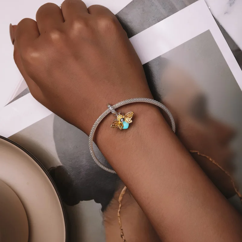 (afbeelding voor) Pandora Stijl Bee Glow-In-The-Dark Hanger - SCC2616 - Bekijken 6