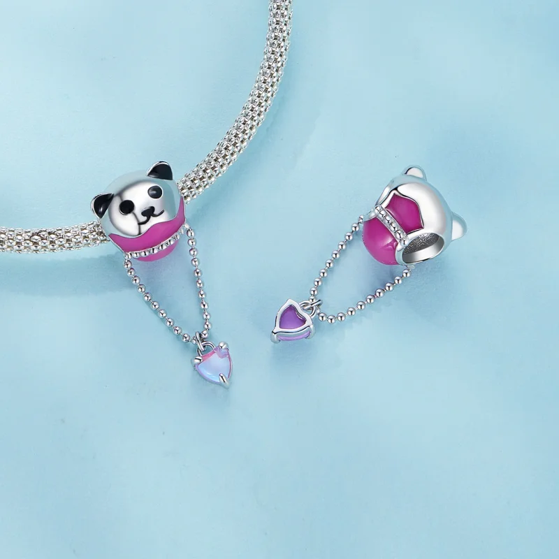 (afbeelding voor) Pandora Stijl Beer Luchtballon Bedel - SCC2550 - Bekijken 4