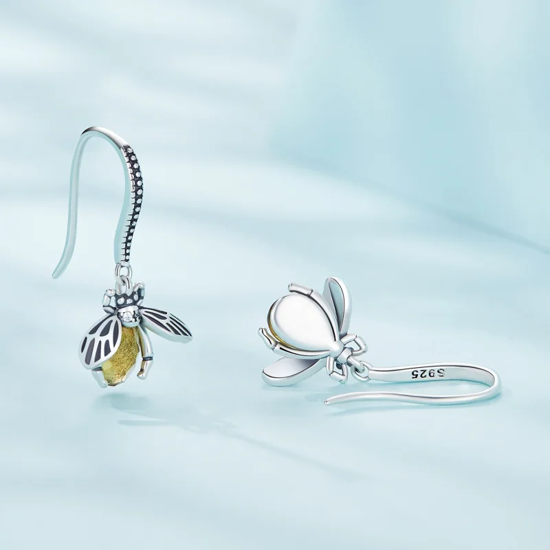 (afbeelding voor) Pandora Stijl Bij Dangle Oorbellen - SCE1570 - Bekijken 3