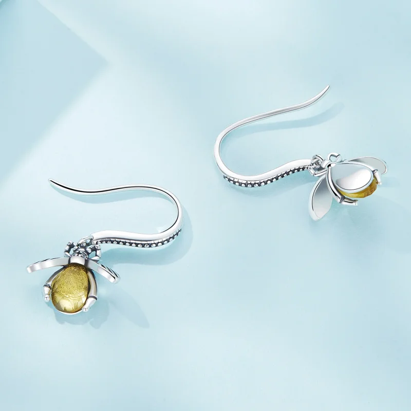 (afbeelding voor) Pandora Stijl Bij Dangle Oorbellen - SCE1570 - Bekijken 4