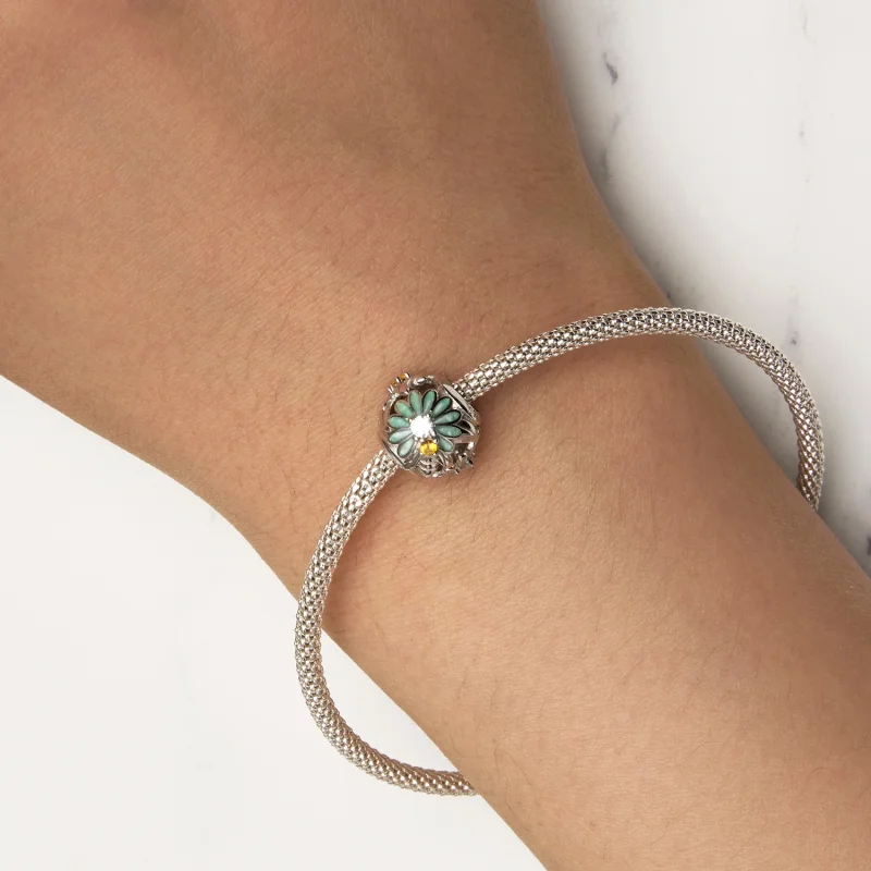 (afbeelding voor) Pandora-stijl Bijen Madeliefjesbedel - BSC895 - Bekijken 7